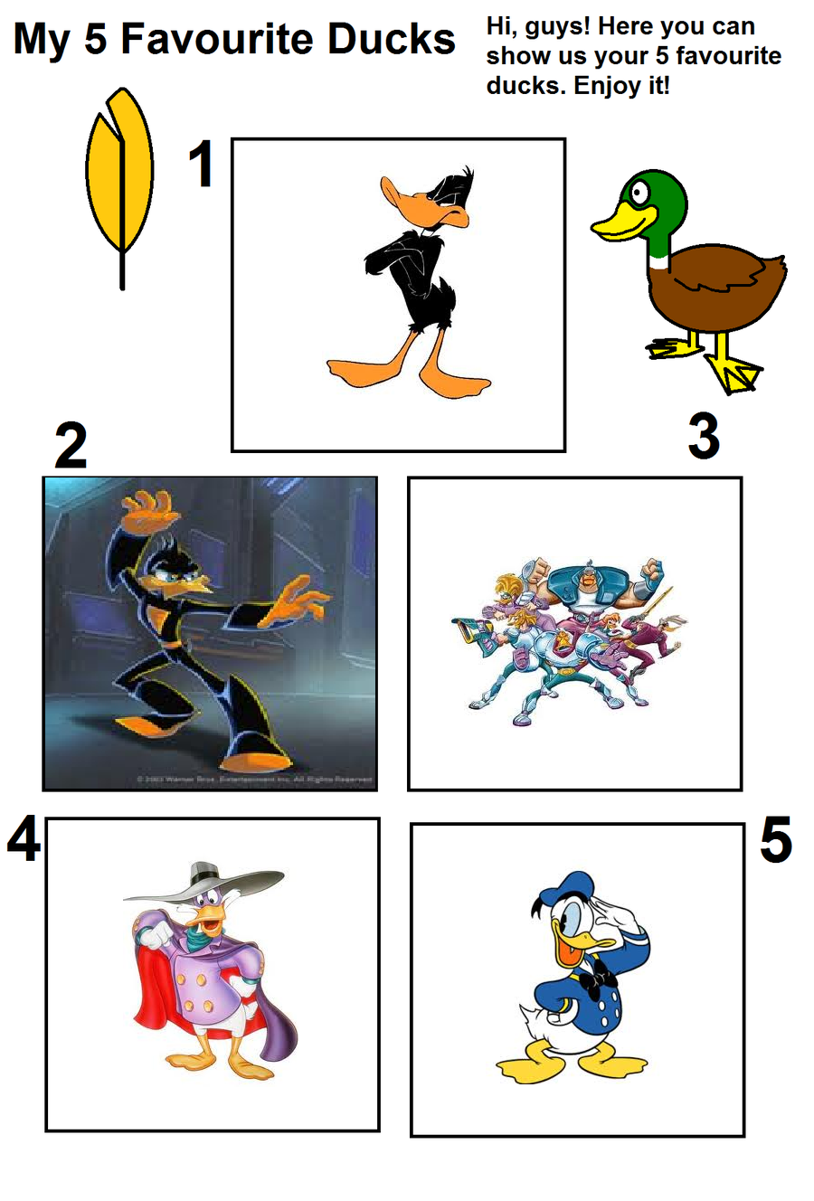 5 of My Favorite Toon Ducks