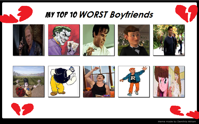 All Bf Types Kessie's Top 10 Worst Boyfriend Types by KessieLou on DeviantArt