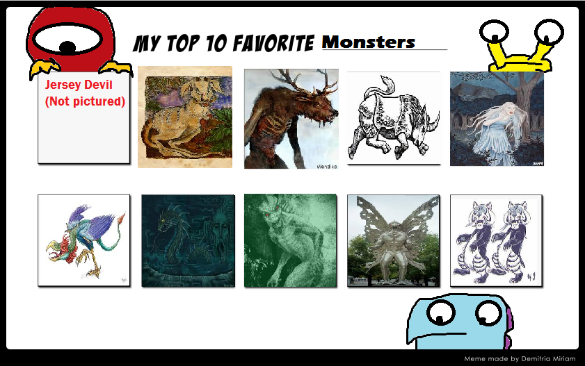 Kessie's Top 10 Favorite Monsters