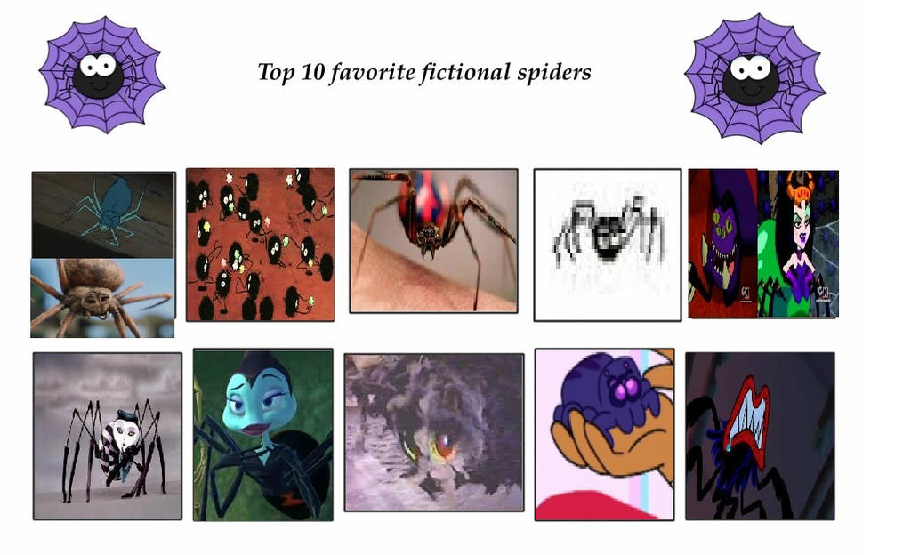 Famous Spiders Top 10 Spiders in Media by KessieLou on DeviantArt