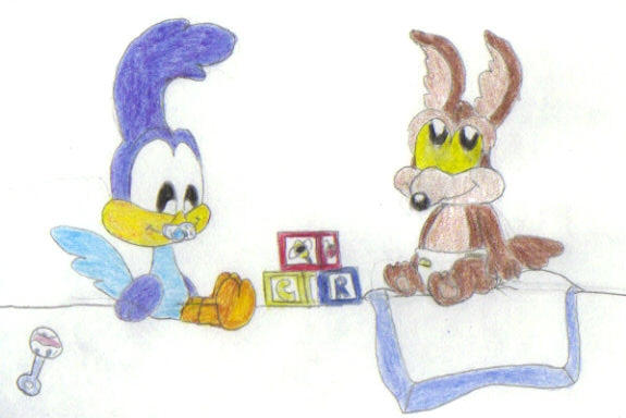 Baby RR and Wile by KessieLou on DeviantArt