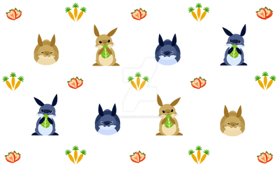 Cute Bunny Pattern by SilveronWolf on DeviantArt