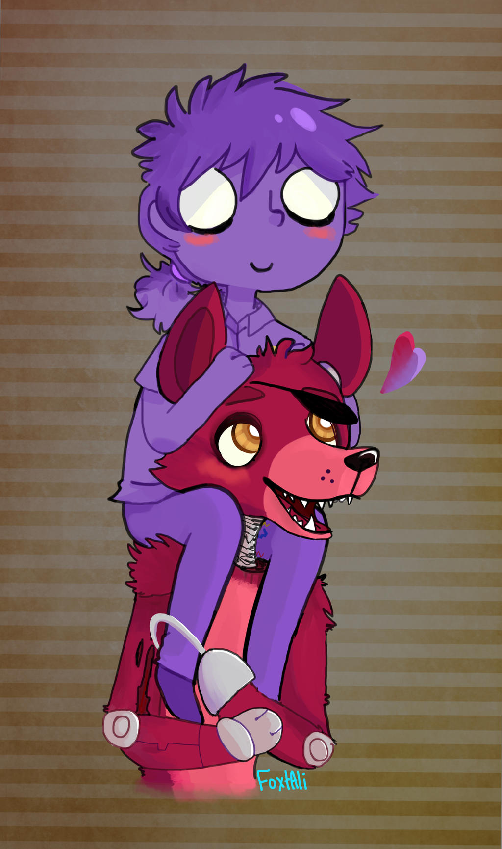 Foxy X Purple Guy By Foxtali On Deviantart