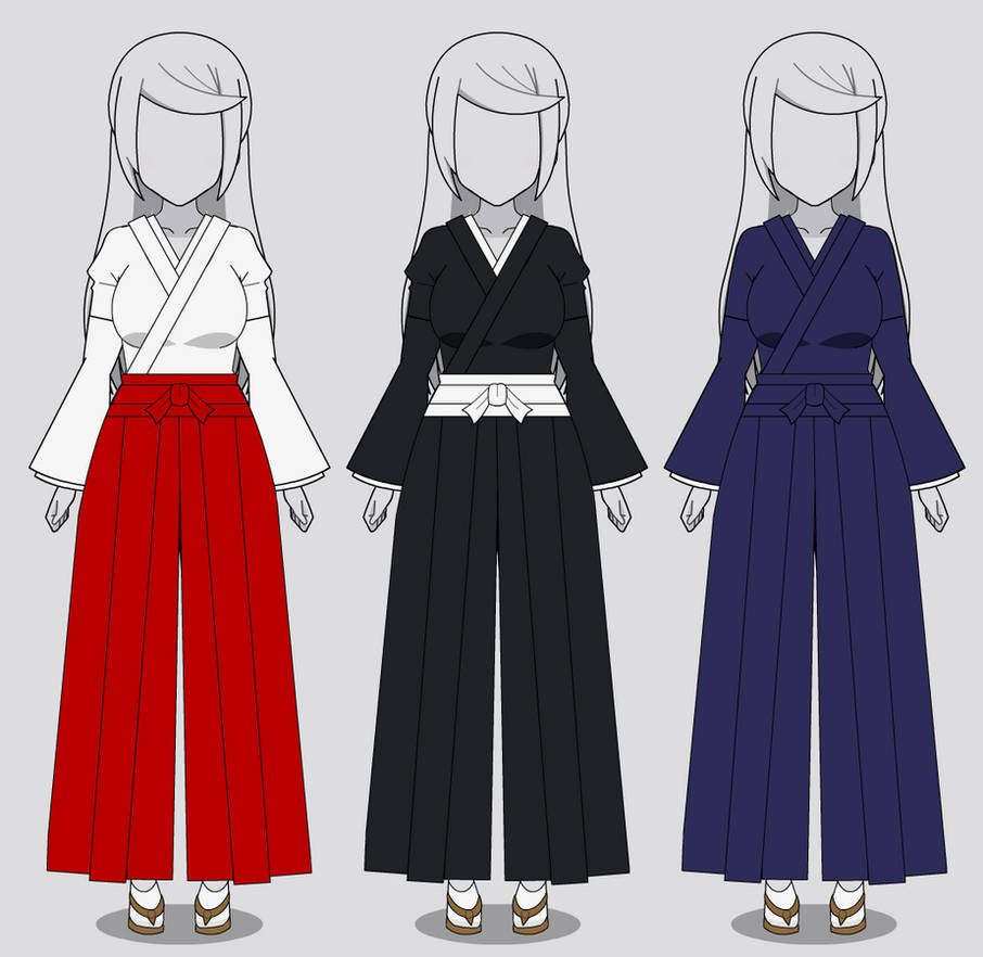 Kisekae Hakama Outfit in 3 Styles (codes included) by RainbowFan256 on ...