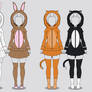 Kisekae Fluffy Animal Hoodies (w/ codes)