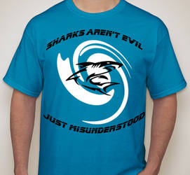 Sharks Are Not Evil Tee Design