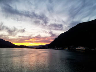 Sunset Over Juneau