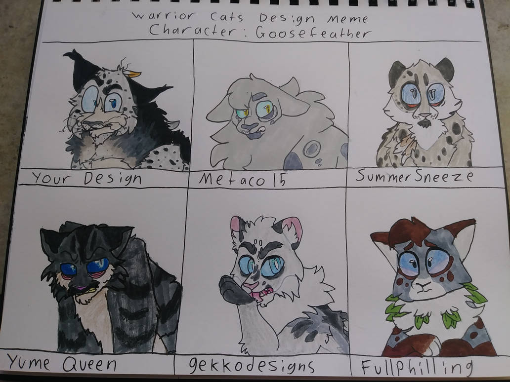 Warrior Cat Design Meme Goosefeather By Kattren On DeviantArt warrior-cat-design-meme-goosefeather-by-kattren-on-deviantart