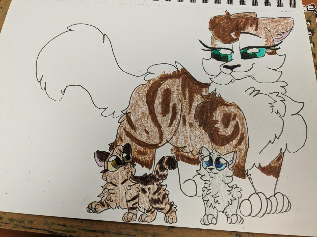 Bright Stream Bright Stream and her Kits by kattren on DeviantArt