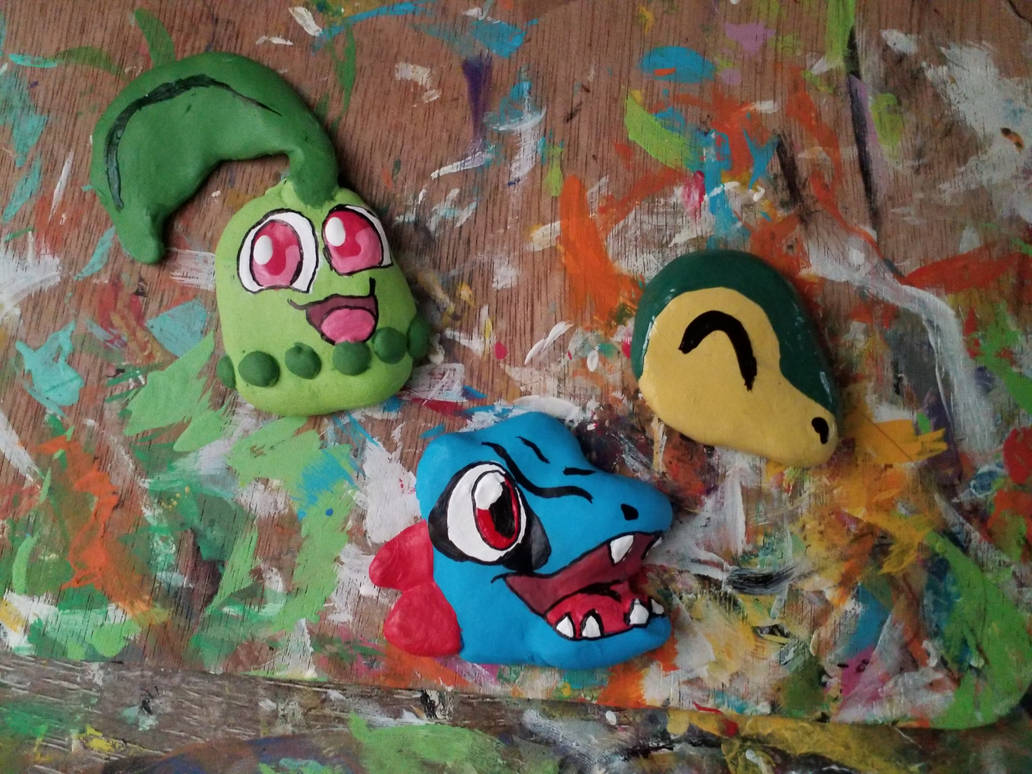 Gen 2 Starters by kattren on DeviantArt