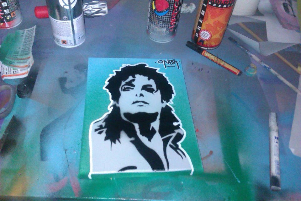 Michael Jackson Stencil On Canvas By Onerartnl On DeviantArt michael-jackson-stencil-on-canvas-by-onerartnl-on-deviantart