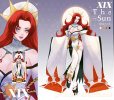 JP TAROT ADOPTABLE SET2- 19 THE SUN [OPEN AUCTION]