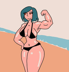 Bella Flexing Beach
