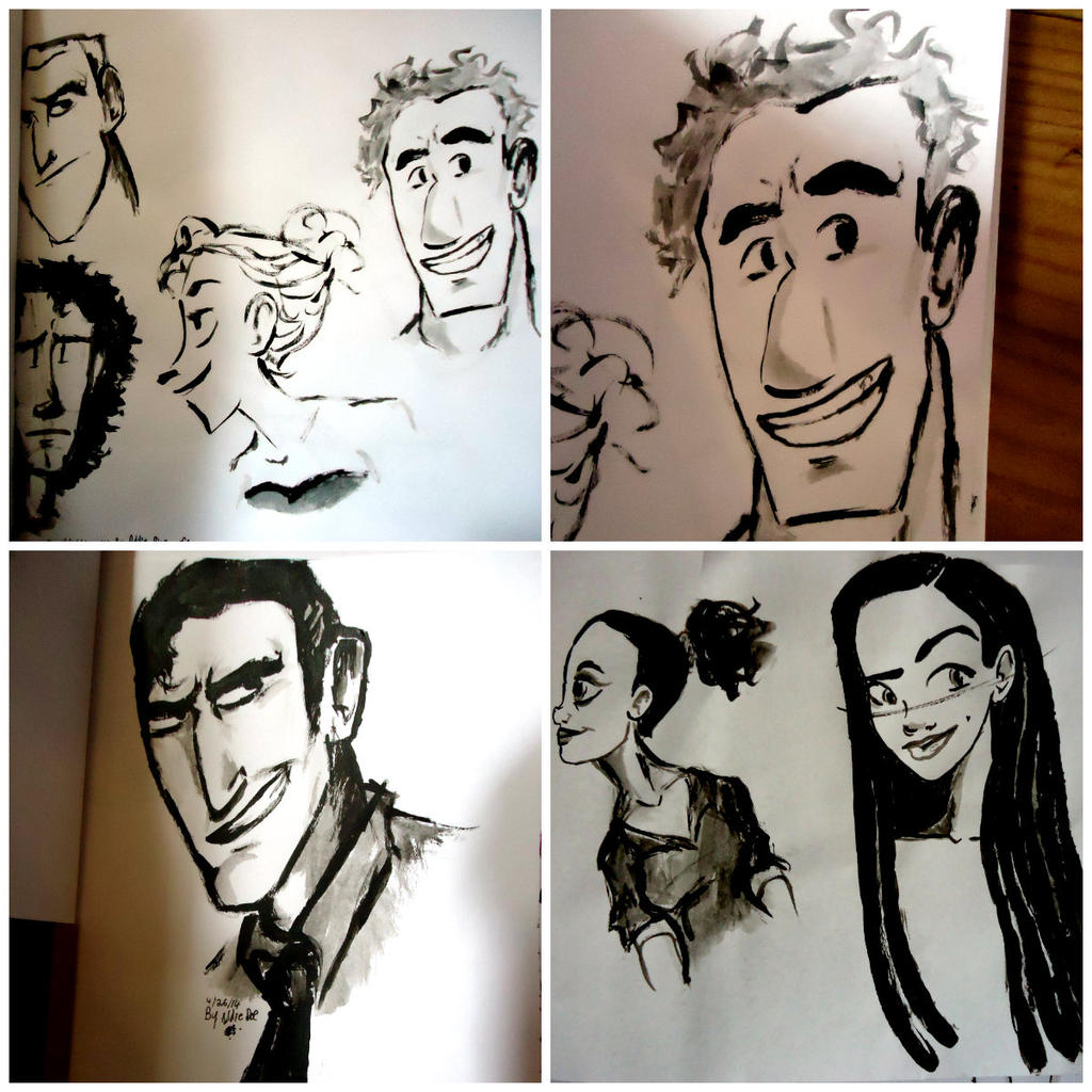 Multiple Human Drawing Multiple sketches of people by AddieMarie on DeviantArt