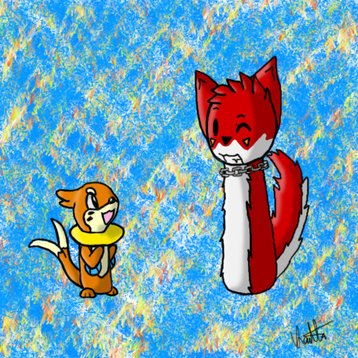 Axel and Buizel