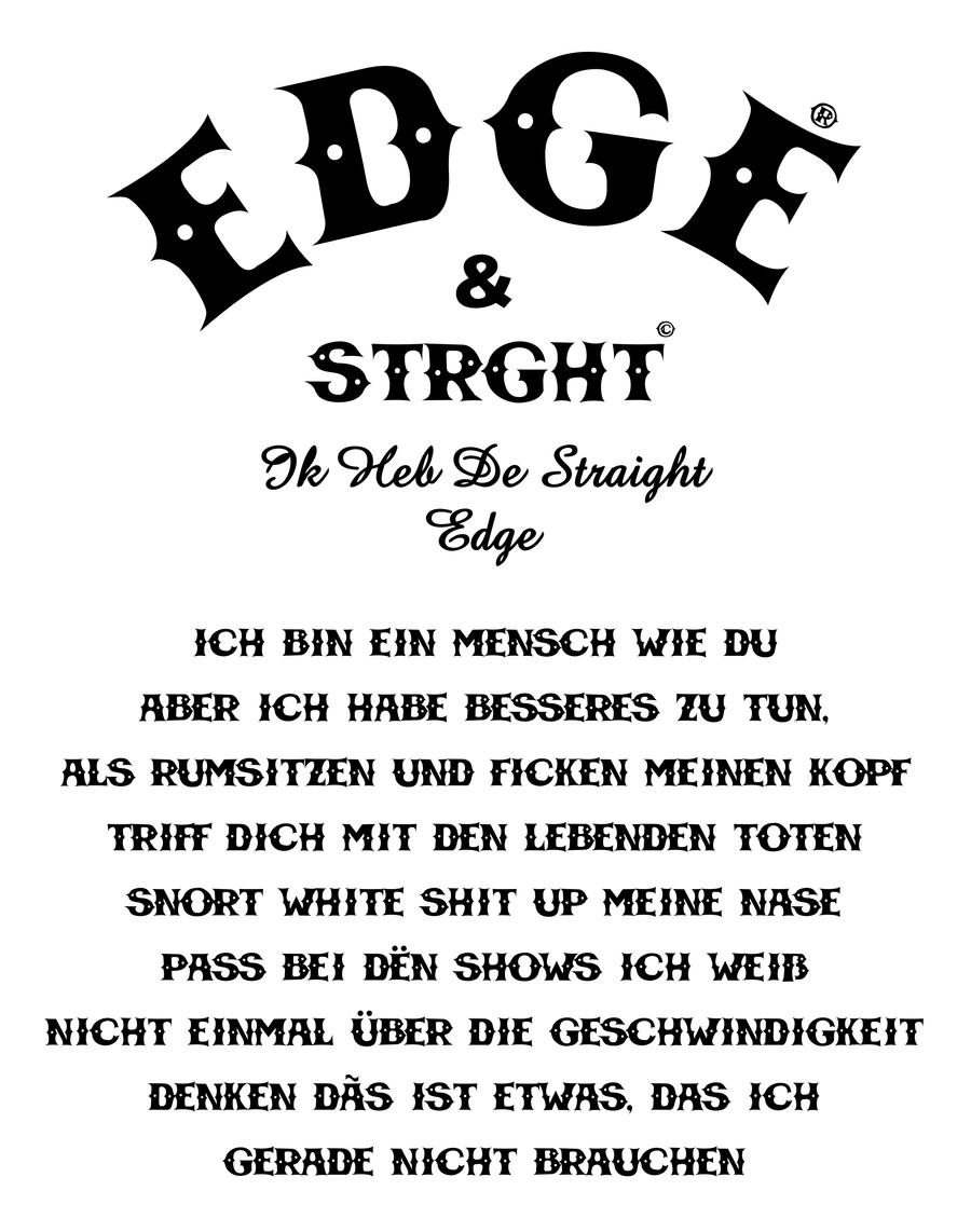 STRAIGHT EDGE FOR MY LIVE