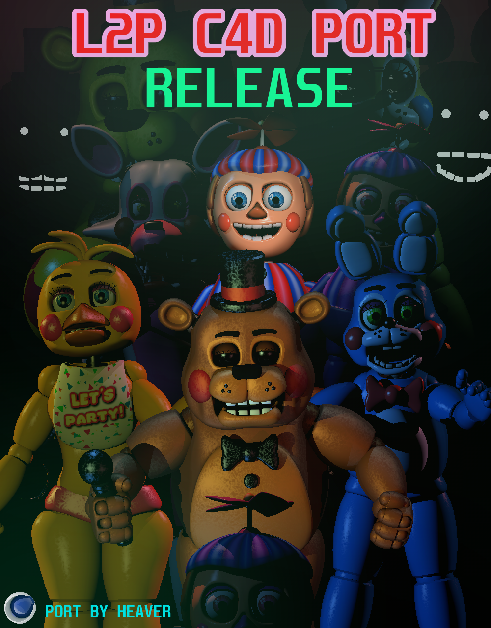 Cinema4D-Ports) FNaF AR HW Second Pack Download by Bun-Zai on DeviantArt