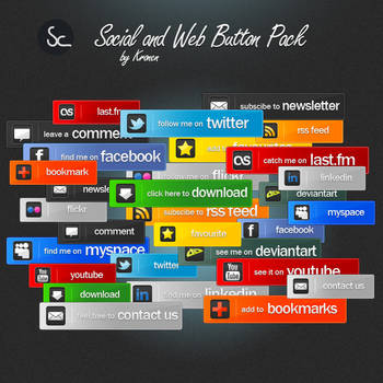 Social and Web Button Pack