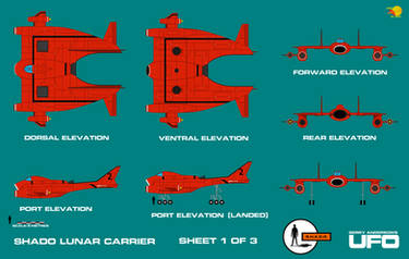 Gerry Andersons UFO SHADO Lunar Carrier Sheet 1 of