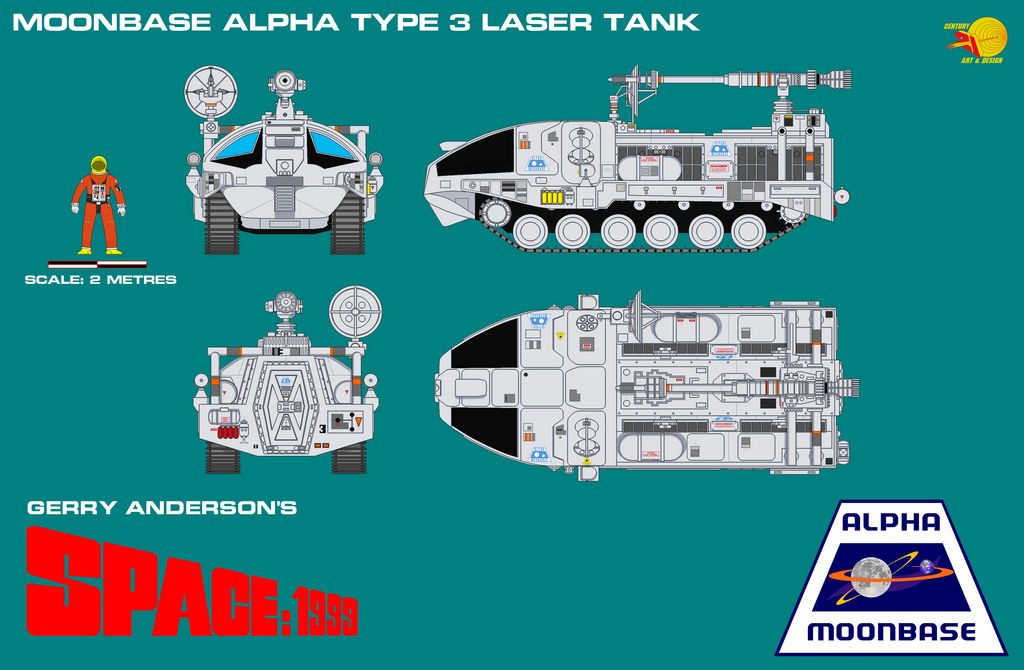 Gerry Andersons Space 1999 Moonbase Alpha Type 3 L by ArthurTwosheds on ...