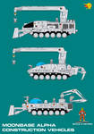 Century 21 Moonbase Alpha Construction Vehicles