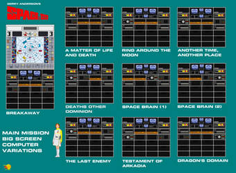 Space 1999 Main Mission Big Screen Computers