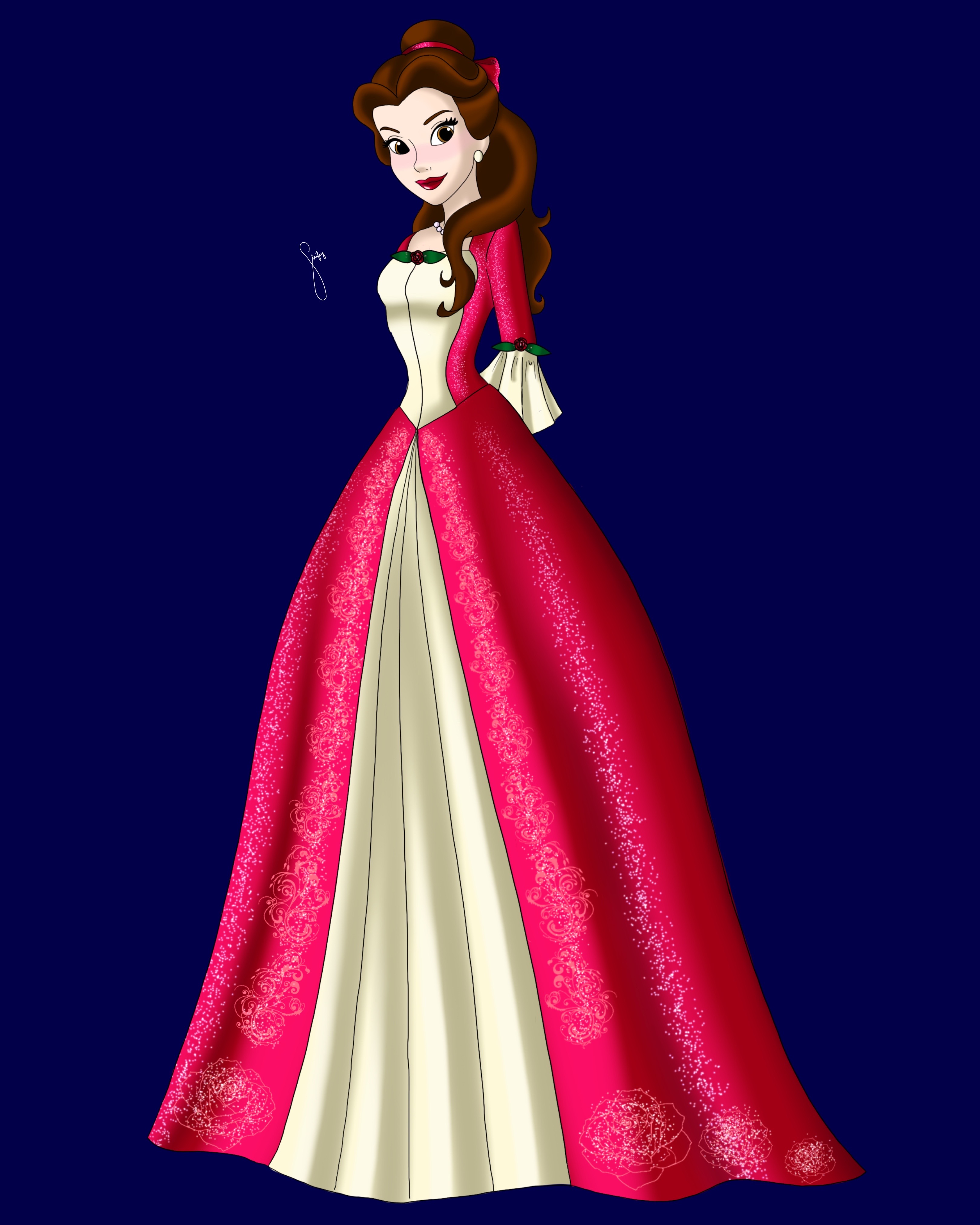 Belle - Enchanted Christmas Dress by AnnStrife918 on DeviantArt Belle - Enchanted Christmas Dress by AnnStrife918 on DeviantArt