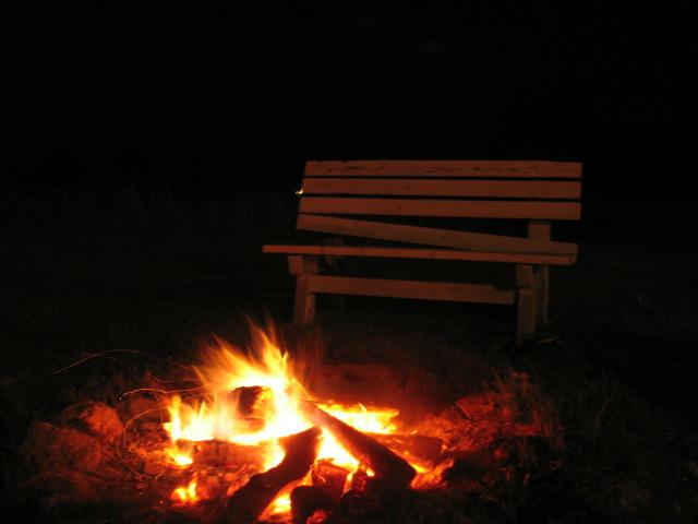 bench and fire by intothewindow on DeviantArt