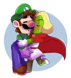 Luigi x prince peasley