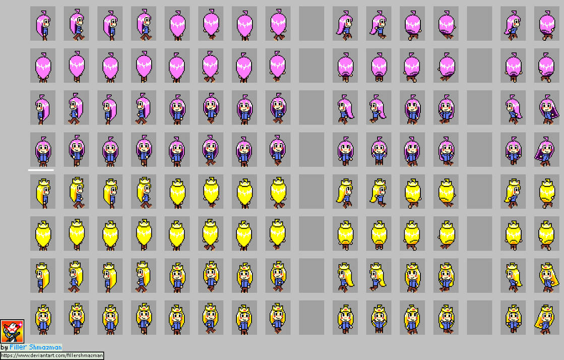 Madeline sprites in world by FillerShmazman on DeviantArt