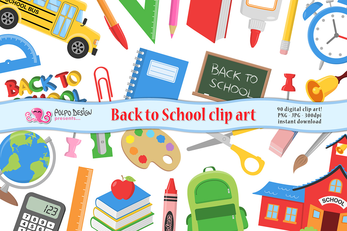Back To School Clipart By Polpodesign On Deviantart Back To School Clipart By Polpodesign On Deviantart