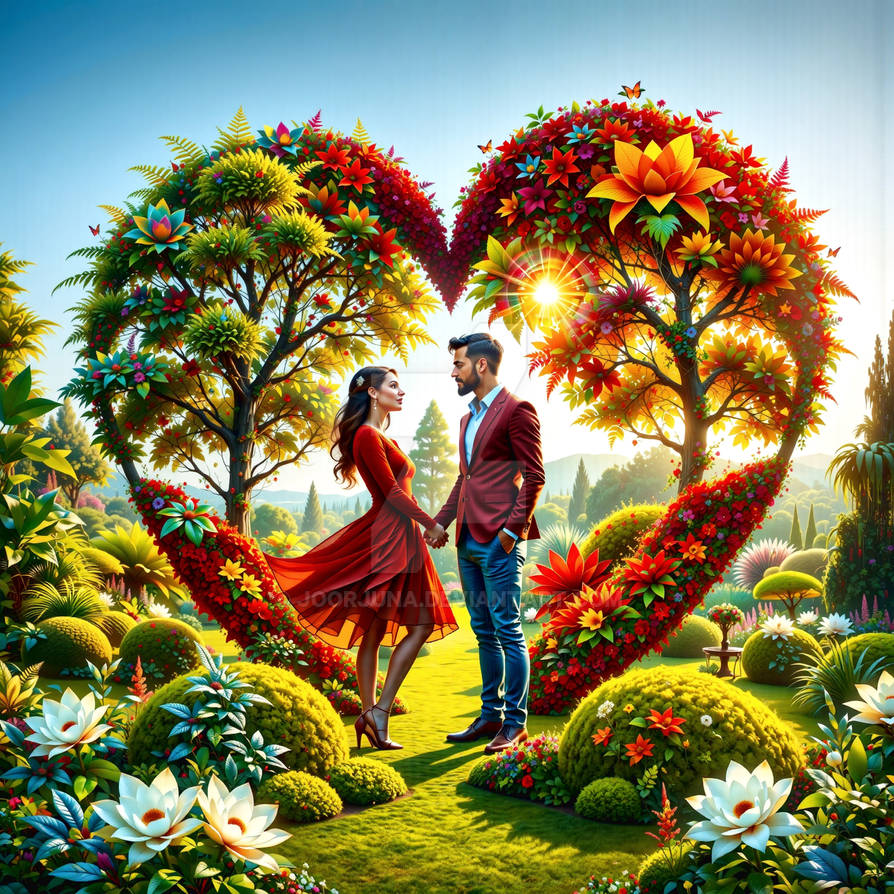 Romanic Shape romantic scene in the shape of a heart by Joorjuna on DeviantArt