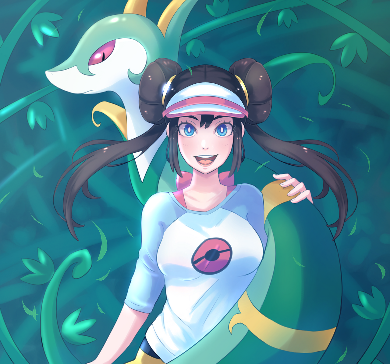 Pokemon trainer Mei Rosa Serperior