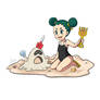 Pokemon Inner tube girl with sandygast