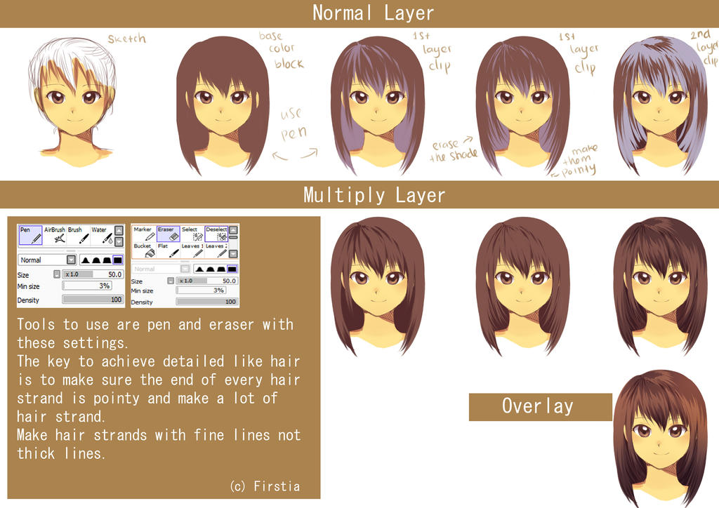 Hair Cell Shading Tutorial by FirstiArt on DeviantArt