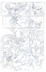 Succubus Comic Transformation Page Pencils by John-Curtis-Ryan