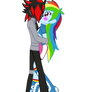 Valentines Day Shadow X RainbowDash Kiss