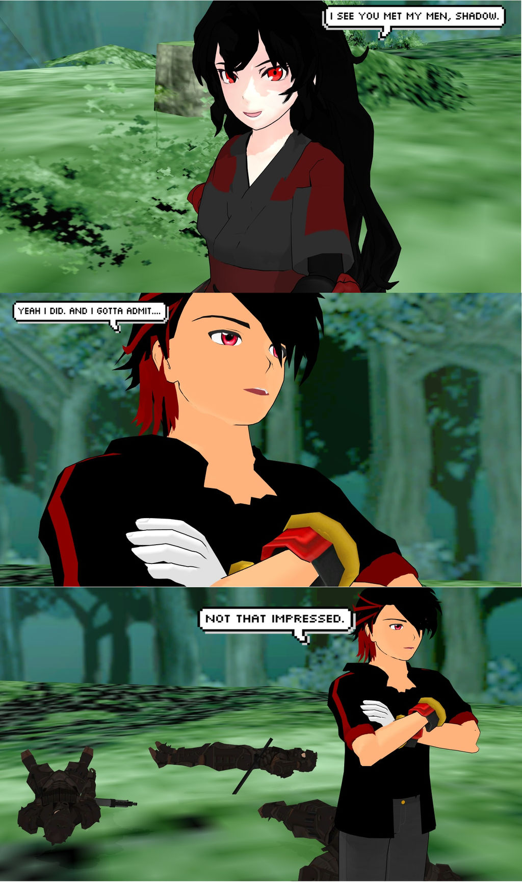 Sonic X RWBY Shadow Meets With Raven by MergedZamasuVA on DeviantArt