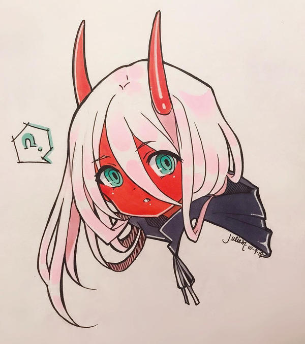 Baby Zero Two by NekoponArt on DeviantArt