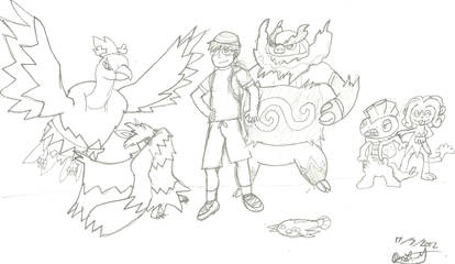 My Pokemon Black Version Team (Sketch)