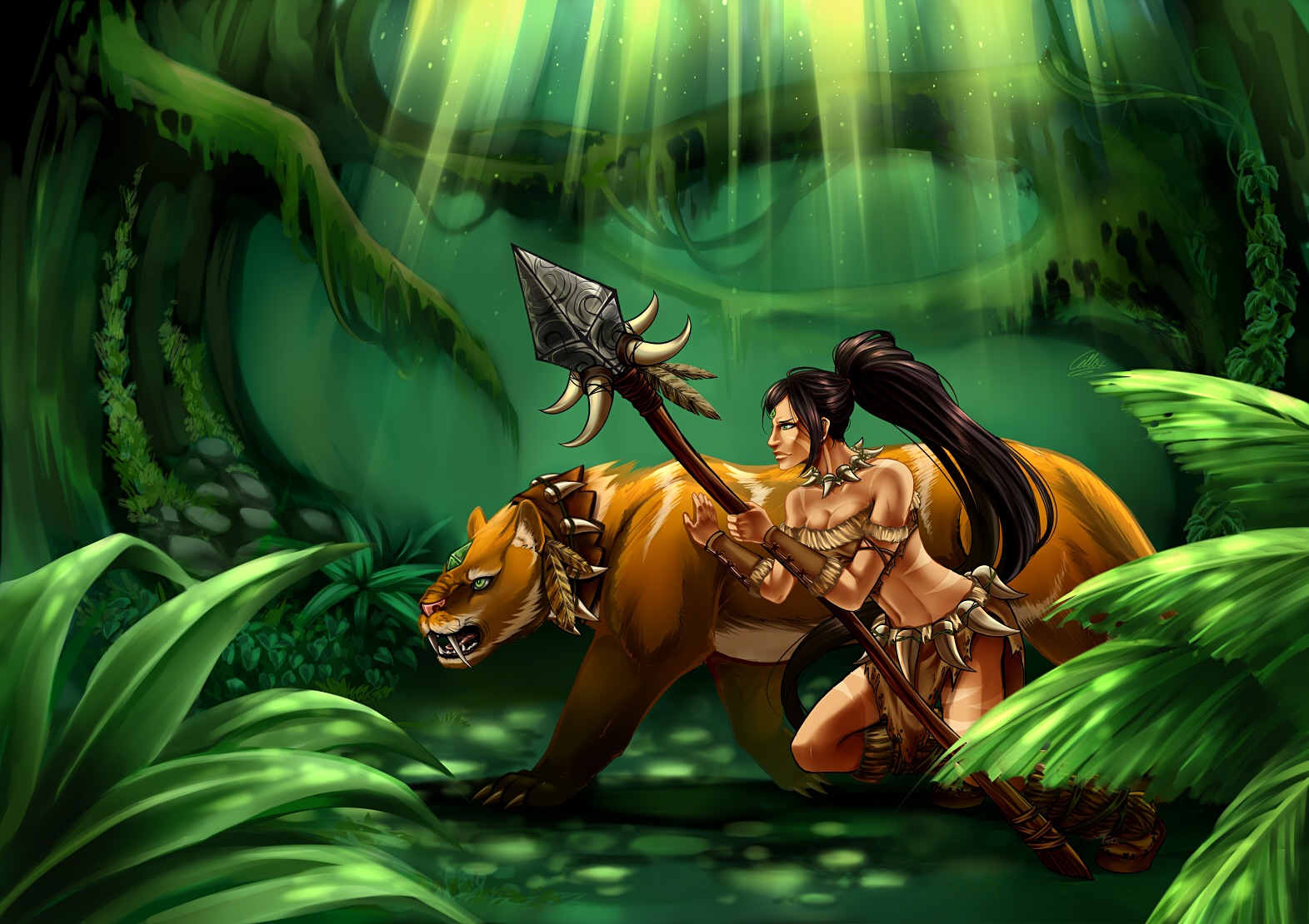 Nidalee - League of Legends by CIELO-PLUS