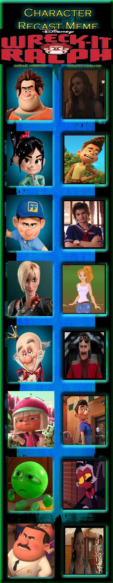 My Wreck It Ralph Cast by MorganTheMediaNerd on DeviantArt