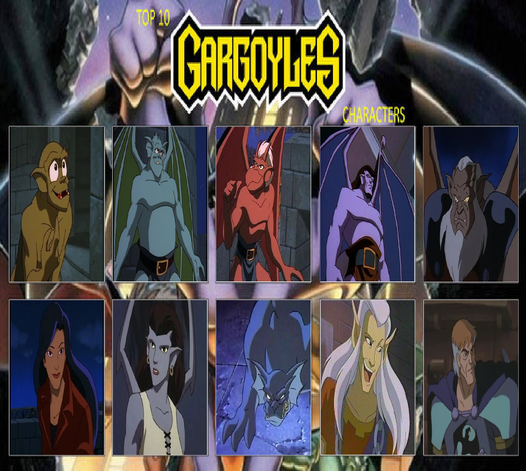 My Top Ten Favorite Gargoyles Characters by MorganTheFandomGirl on  DeviantArt