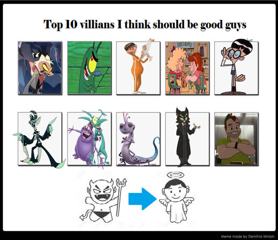 Villians I Think Should Be Good Guys by MorganTheFandomGirl on DeviantArt