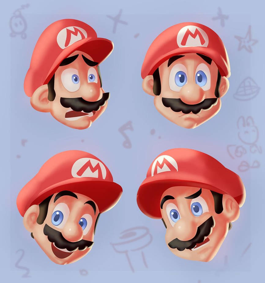 Quick mario expressions by camaradepopof on DeviantArt