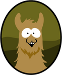 South Park Llama by anveshdunna