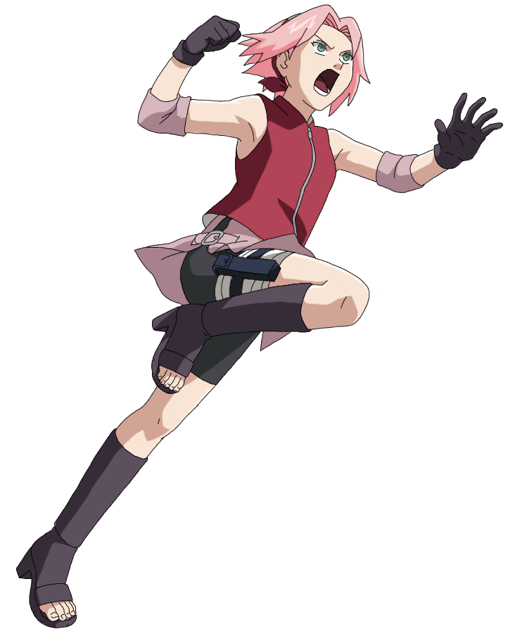 Haruno Sakura Jump and Punch by Lichan93 on DeviantArt