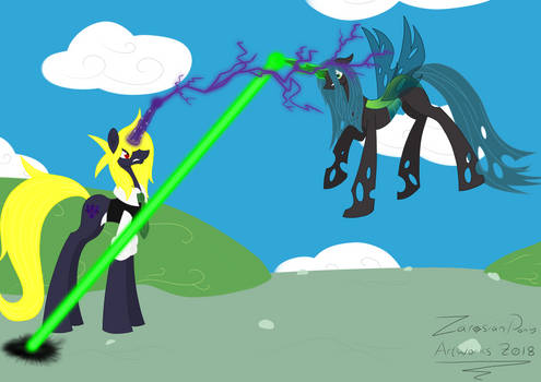 Zarosian Vs. Queen Chrysalis