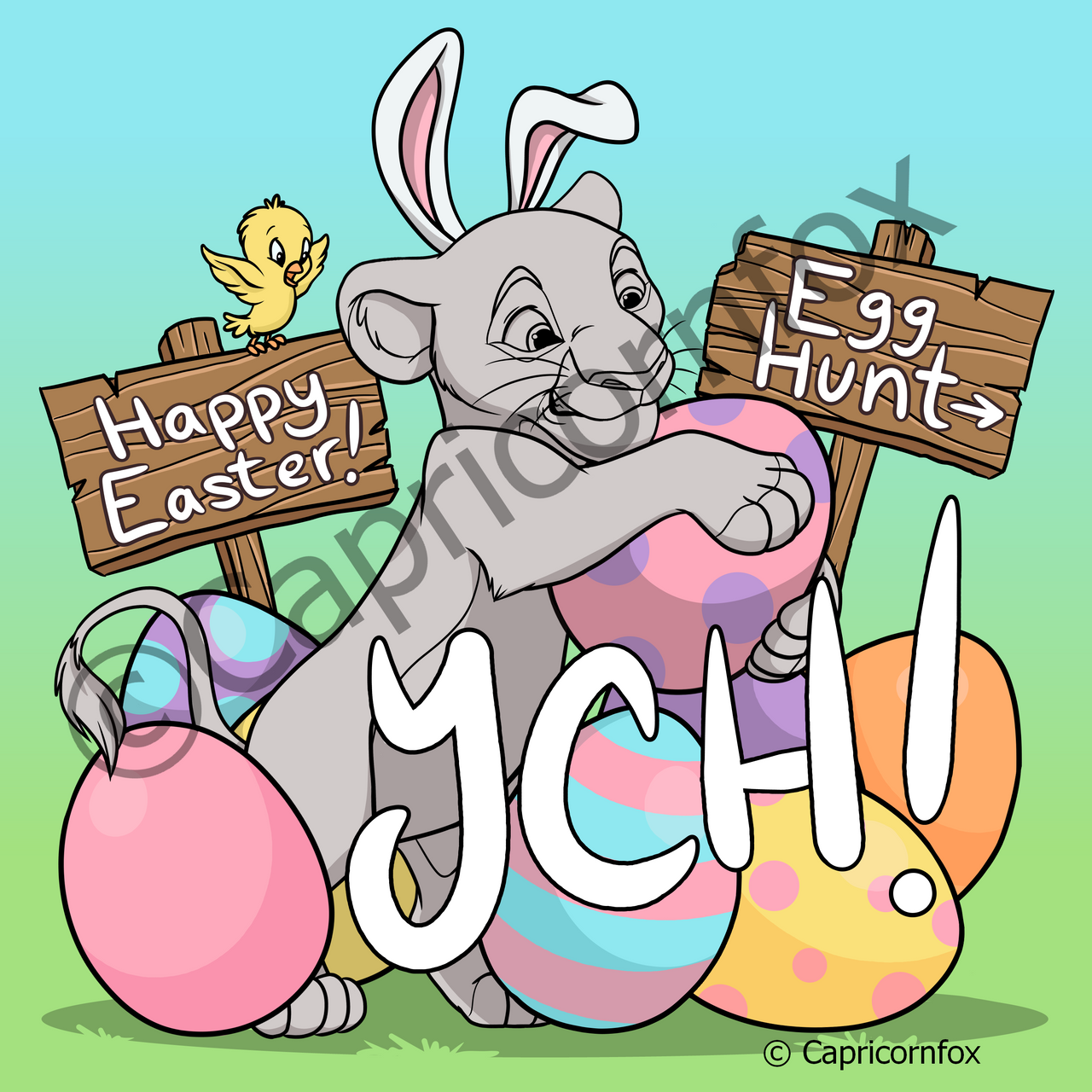 Easter Hun Easter Egg Hunt by Capricornfox on DeviantArt