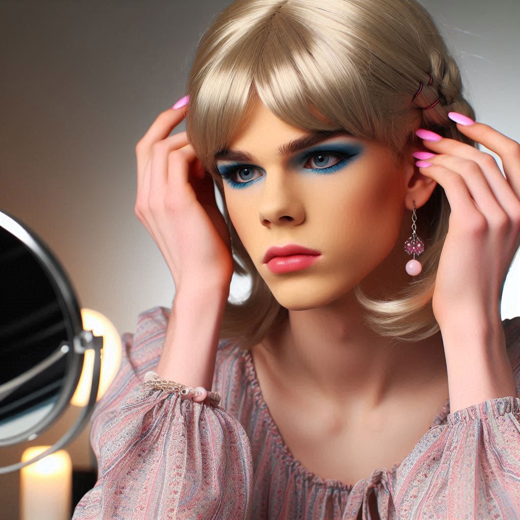 Sissy primping! by td2031 on DeviantArt
